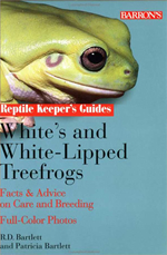 White's and 
              White-Lipped Treefrogs: Facts & Advice on Care and Breeding